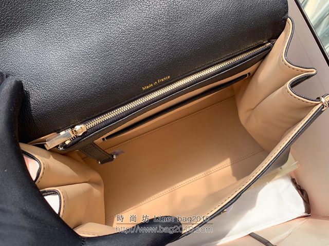 DELVAUX女包 Brillant系列手袋 進口牛皮 德爾沃女手提包 手拎包 Dv0028黑色 Delvaux女單肩包  fcs1358